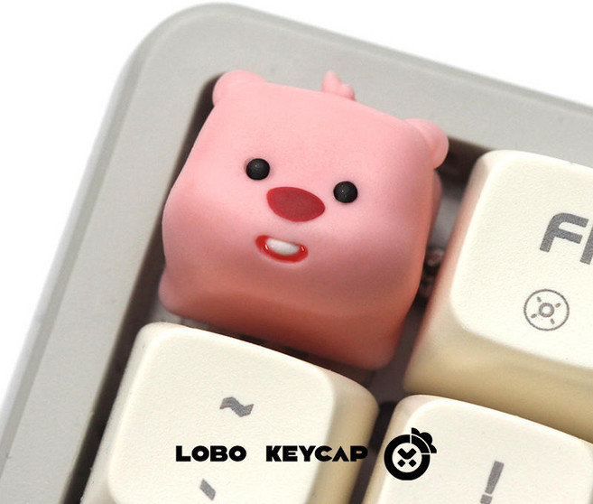 잔망루피 키캡 원방식 기계식 키보드, 분홍