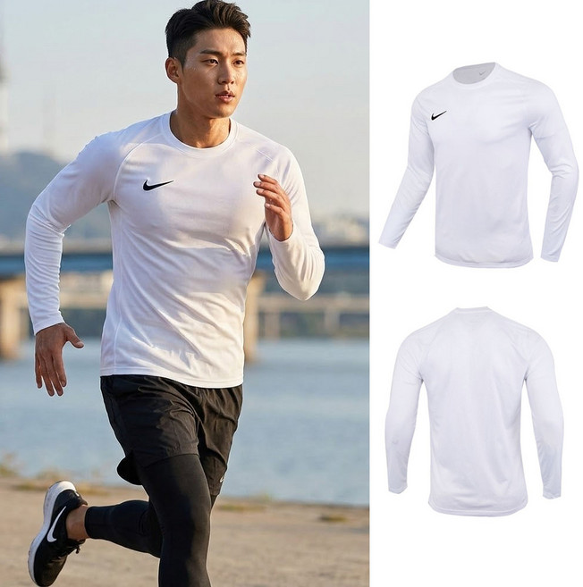 나이키 긴팔티셔츠 드라이핏 남자 긴팔 저지 파크8 기능성 운동복 헬스 러닝 등산 데일리 속건
