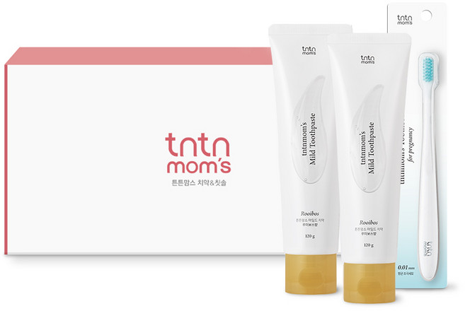 튼튼맘스 예비맘 양치 세트 (임산부 치약 2개 칫솔 1개), 루이보스2+칫솔1, 1개