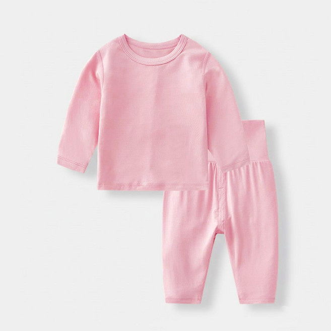 Baby Studio 莫代爾兒童居家服套裝 高腰護肚褲 長袖睡衣 親膚透氣