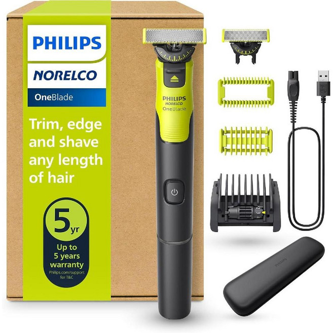 필립스 Norelco OneBlade 360 연결 하이브리드 페이스 + 바디 QP4631/90