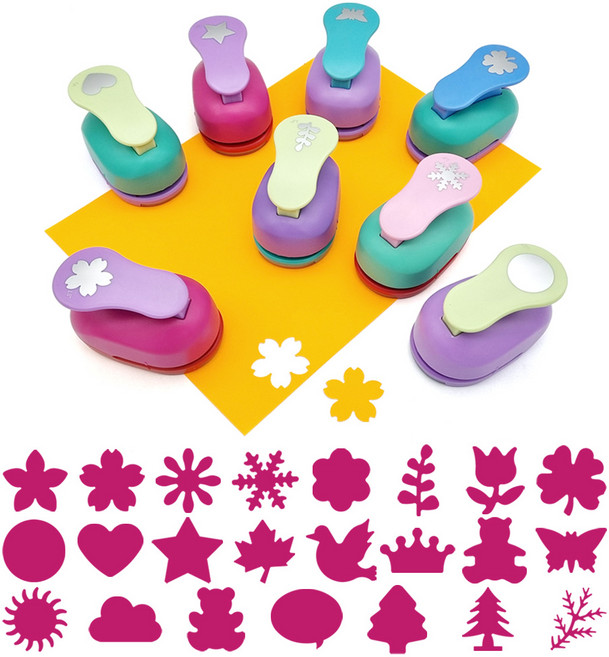 더이안 모양펀치 모양펀칭기 3.8cm 1.5인치 특대형, 하트