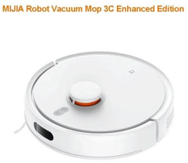 샤오미 미지아 로봇 진공 먼지 LDS 스캔 사이클론 흡입 스마트 계획형 맵 클리너 3C 스위핑 세척, 03 MIJIA Robot 3C Plus, 1개