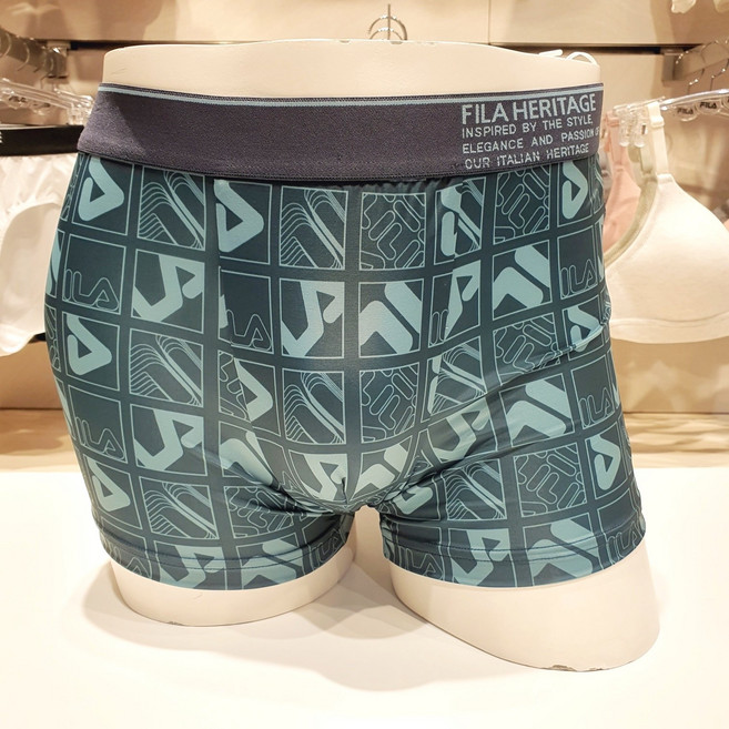 FILA 휠라언더웨어 [ NC터미널점] 남성 아웃핏 볼드 로고 프린트 드로즈 FI4DRG3407MDPN