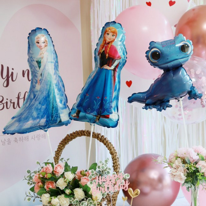 [파티조엘] 브루니 엘사안나 겨울왕국 미니풍선_브루니와 엘사안나 미니풍선 겨울왕국파티 생일파티, 브루니_실링없음