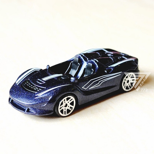 仿真跑車合金模型車 1/64 收藏玩具車, 精緻色藍色, 1個