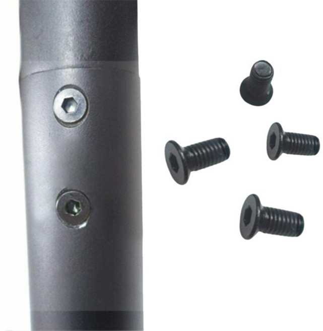 세그웨이나인봇 ninebot segway es2 es es4 전기 스쿠터 오리지널 스테인리스 스틸 볼트 액세서리 부품용 4x 핸들바 대 극 나사 호환, 탑 넥 나사, 협력사, 01 top neck screws