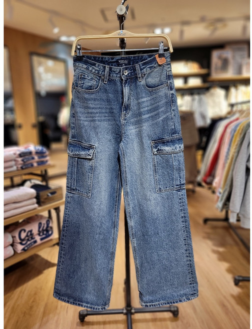 후아유 여자 데님 세미와이드 카고팬츠 2컬러WHTJE4T31W