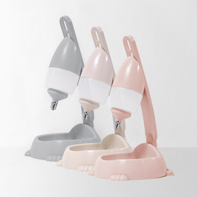 강아지 물통 물병식기 스탠드 식수대 급수기, 01_내품애 스탠드 물병식기 인디핑크, 1개, 인디핑크