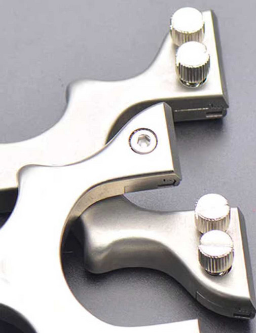 티타늄 전문가용 새총방아쇠뭉치 고정밀 스틸 연발 지지대 시력 활 없음 라이플 메탈 패치, 1개, 5. 22 지원 휘민 조준 포함