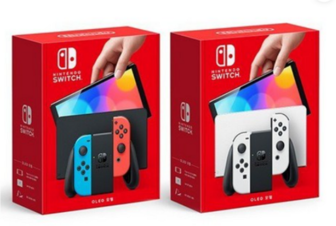 닌텐도 스위치 신형 OLED 오엘리디 화이트 네온 중고, 닌텐도 OLED 화이트 네온 (색상랜덤)