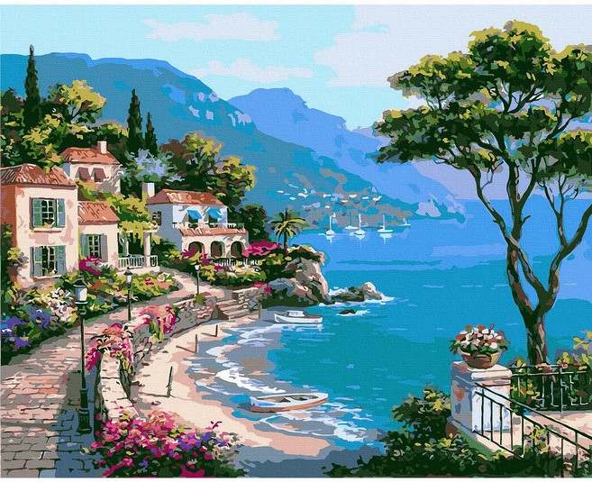 대형 명화 그리기 DIY 60X75cm 유화 캔버스 세트 거실 인테리어 그림 150종, H.풍경, H030.산책, 1개, H030.산책