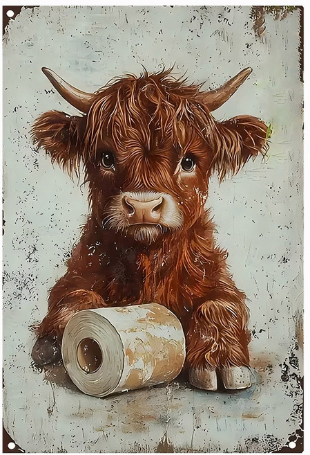 1개 빈티지 욕실 금속 간판 주석 가정용 화장실용 벽 장식 8x12인치, 01 20X30센티미터, 09 14