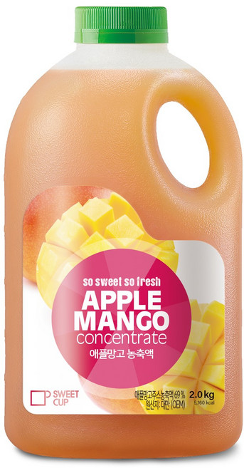 스위트컵 애플망고 농축액, 1개, 2kg