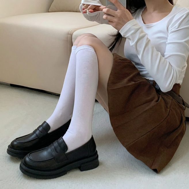 러블리디 에이미 발편한 청키 키높이 4.5cm 로퍼