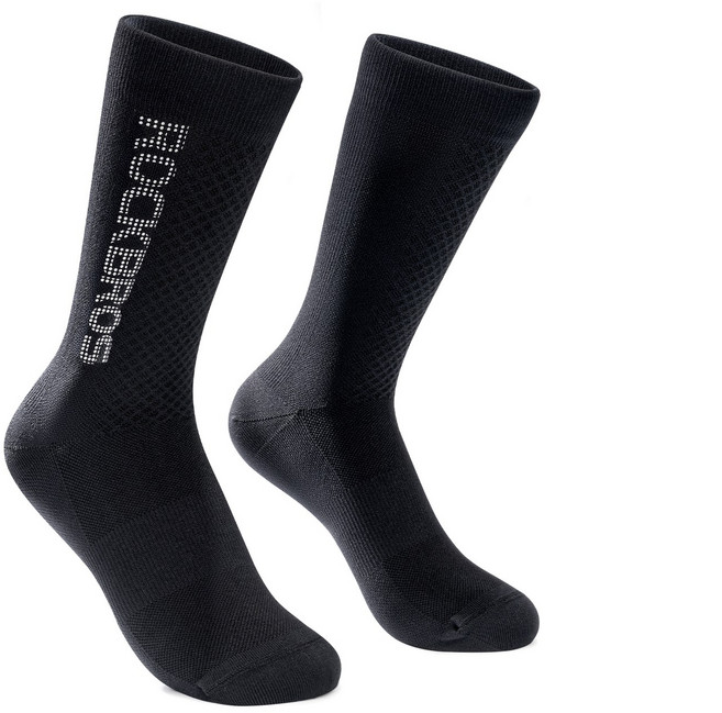 락브로스 고탄력 쿠션 자전거 양말, 1세트, 블랙
