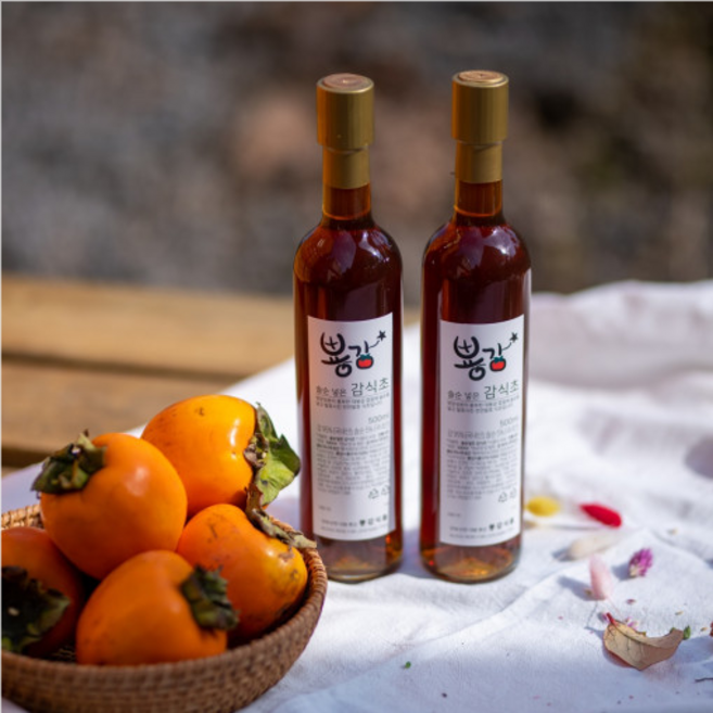 대봉뿅감 3년숙성 솔순 넣은 자연발효 감식초 500ml, 1개