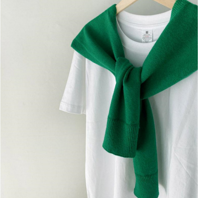 걸치는 어부바니트 어깨숄 페이크가디건 숄가디건