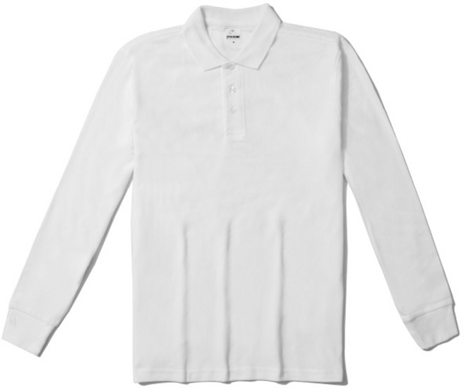 【CY 創悅設計】亞規全棉長袖POLO衫 PL01 - 工作上衣、團體服、制服, 白色 04,L, 1個