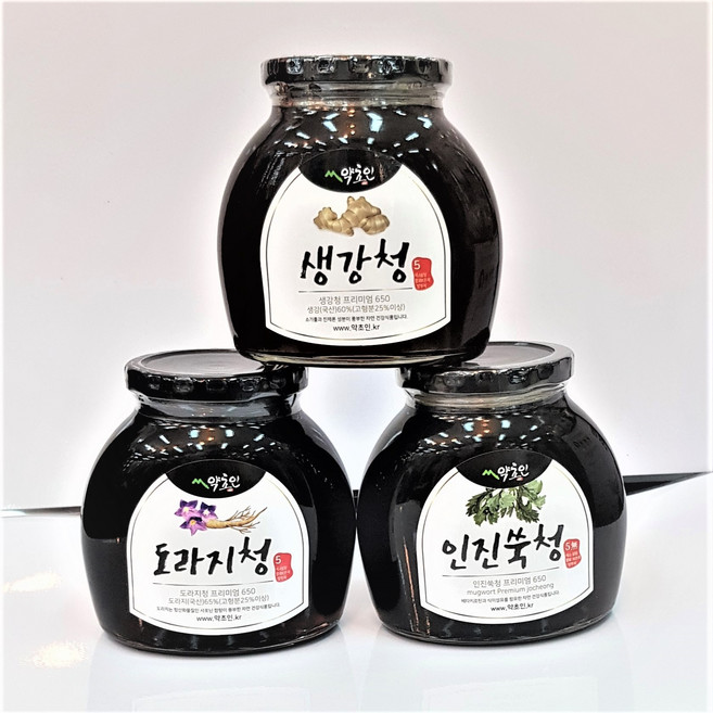 도라지청.인진쑥청.생강청 1병씩 동의보감, 1개