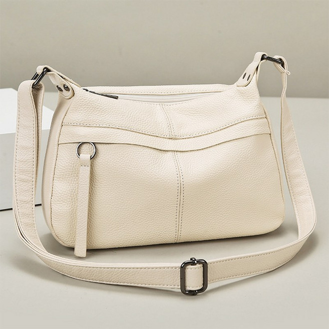 리치모리 캐주얼 천연 소가죽 숄더백