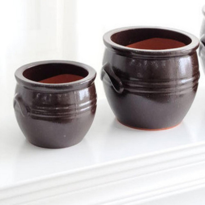 옹기화분 23x15cm 침실화분 베란다화분