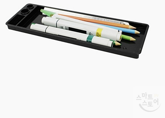 [데스크정리] 펜접시 슬림트레이 85x260 사무용 마커정리함 펜슬트레이