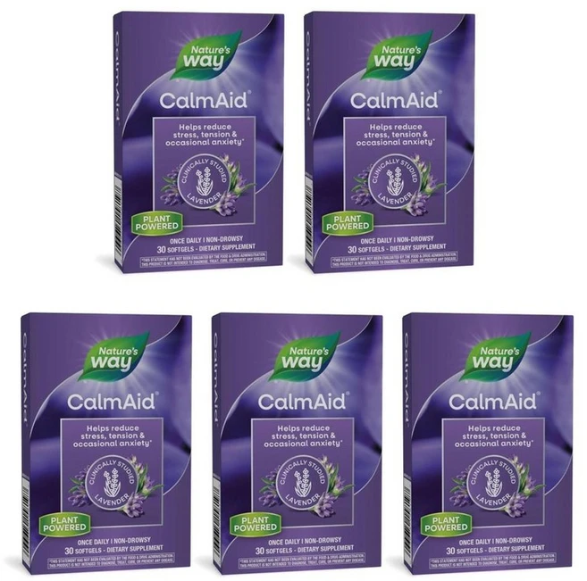 네이처스웨이 캄에이드 라벤더 소프트젤, 5개, 30정 - 쿠팡