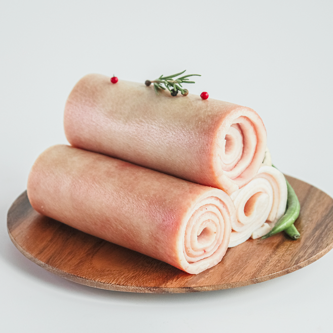 도담신선육 한돈 A급 손질 돼지껍데기 (냉동) 4kg, 1kg, 4개