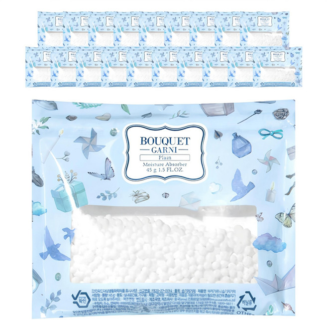 부케가르니 습기제거제 서랍형 본품, 45g, 20개