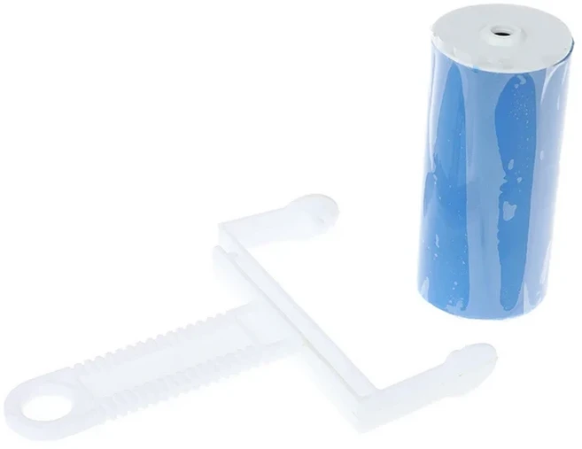 1pc 시간 절약 재사용 가능한 빨 린트 롤러 의류 애완 동물 및 가구 청소를위한 강력한 접착 헤어 스틱 기, 01 White