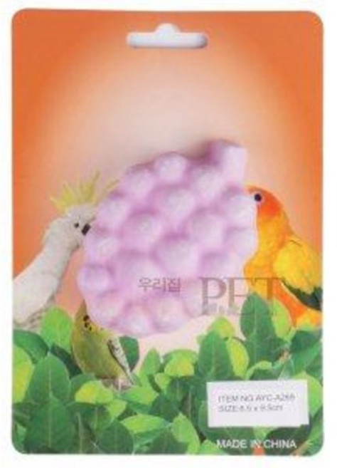 포도 미네랄 스톤 90g (A269) 앵무새 다람쥐 친칠라 이갈이 부리갈이 블록 블럭, 1개