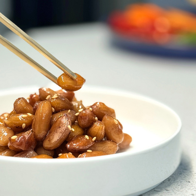 천애푸드 땅콩조림 견과류 밑반찬, 600g