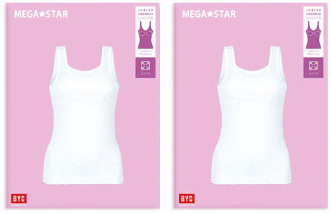 BYC 썸머메쉬 여주니어 브라런닝 2매