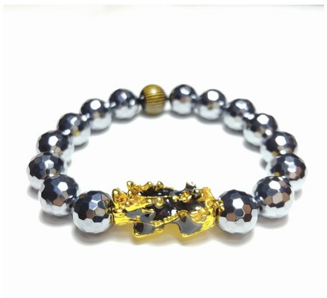 테라헤르츠 변색비휴 반야심경 합장주 팔찌, 테라헤르츠-8미리, 1개