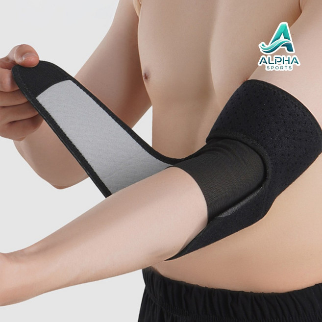 알파 엘보 팔꿈치 스포츠 압박보호대 좌우세트, 2개