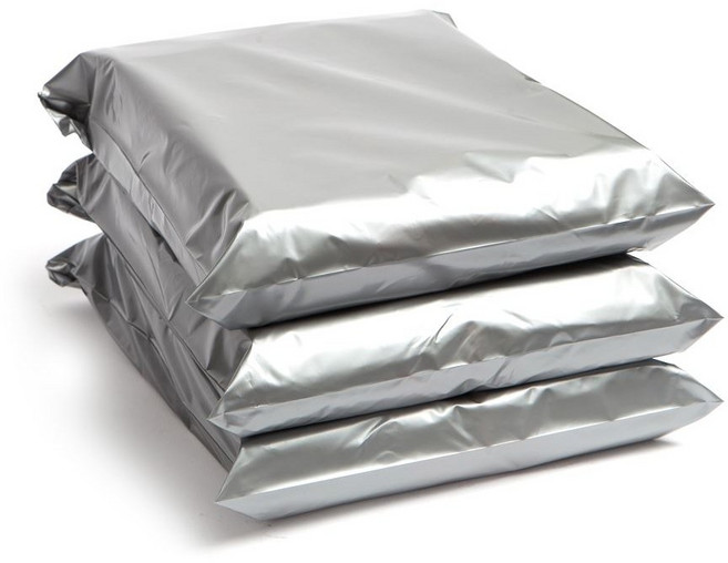 더담아 LDPE(0.1) 두꺼운 소형~특대형 택배봉투 실버, LDPE(0.1) 실버, 40x50+4(50장)