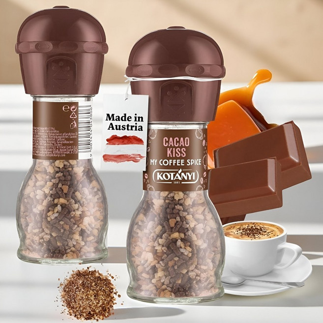 오스트리아 코타니 카카오 키스 토핑 카라멜 바닐라 시즈닝 63g x2개