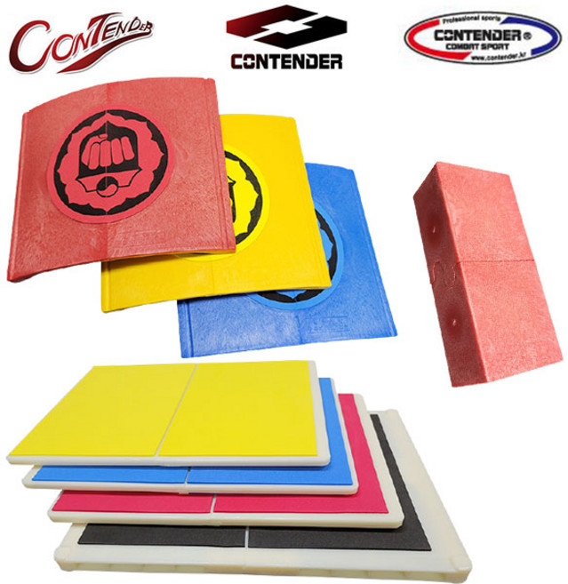 컨텐더 조립식 격파 기와 송판 벽돌 반영구적 사용, 조립식송판-노랑(유아용), 1개