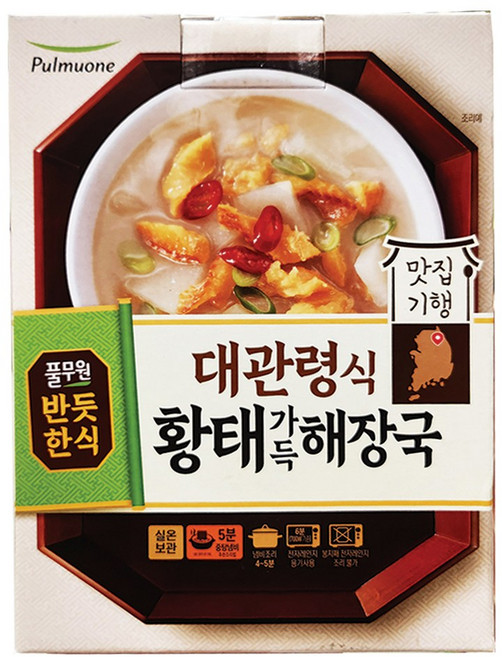 풀무원 대관령식 황태가득 해장국, 3개, 450g