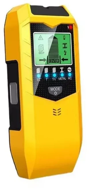 5In 1 전자 벽 탐지기 파인더 다기능 휴대용 금속 스터드 목재 측정 장비, 01 SH402 Yellow