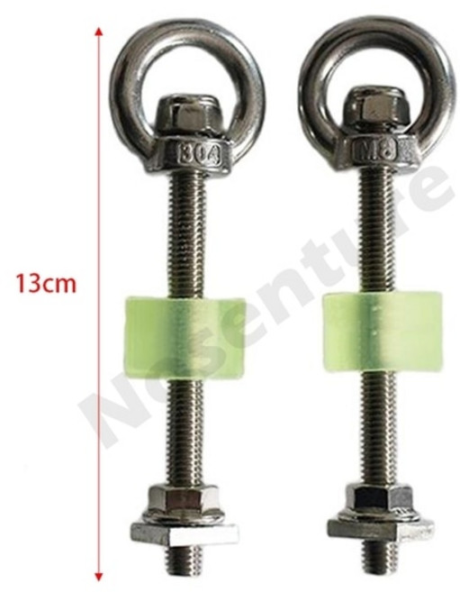 마운팅 핀 세트 복구 트랙션 트랙 타이어 사다리 보드 마운트 자동차 루프 랙용 고정 볼트, [02] Long A Pair, 1개