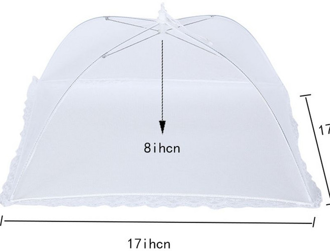 1/2/5pcs 접이식 식품 메쉬 커버 주방 안티 플라이 곤충 보호 뚜껑 통기성 빨 수있는 가제트, 02 2pcs, 01 cover