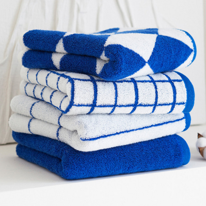 모달 수건 200g 프리미엄 코마사 세면타올 블루모달, 4개, 랜덤발송