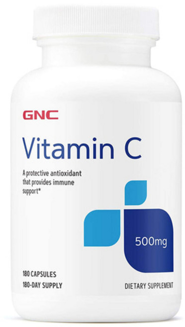 GNC 비타민 C 500mg 180캡슐 Vitamin, 1개, 180정