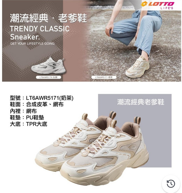 LOTTO 潮流經典老爹鞋 LT6AWR5171