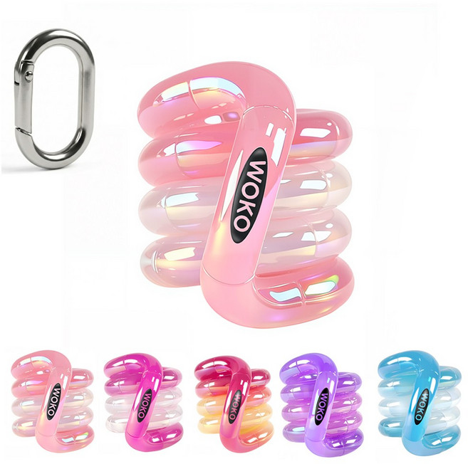 LJL 탱글 스타일 온도감 변색 장난감 키덜트 피젯 토이 집중력 향상 스트레스 해소 손 장난감, 1개, 은방울꽃