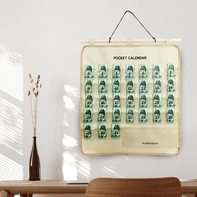 국산 365 생활비 달력 용돈달력 저축달력 절약캘린더, NEW생활비달력(블루)