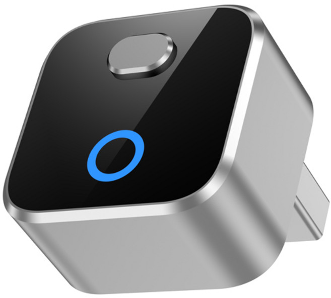 Allilio 차량용 미니 무선 카플레이 안드로이드 오토 2in1 어댑터 미러링 동글, 실버, CA525-M2