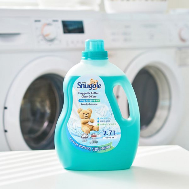 스너글 딥클린 액체세제 일반 드럼 겸용 허거블 코튼 클린앤케어 2.7L